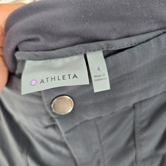 Athleta Womens‎ Size 4 Gray Trekkie Jogger 2.0 Hike Commute Travel Pants - Picture 3 of 7